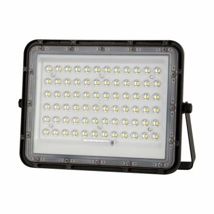LED Exterior regulação solar holofote LED/15W/3,2V IP65 6400K preto + controlo remoto