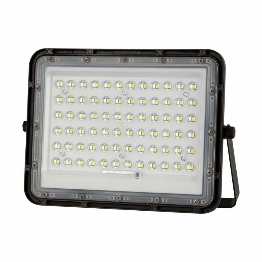 LED Exterior regulação solar holofote LED/15W/3,2V IP65 6400K preto + controlo remoto