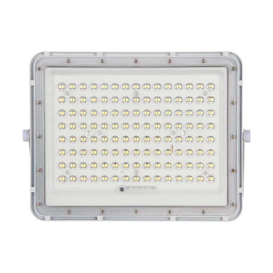 LED Holofote solar exterior LED/20W/3,2V 6400K branco IP65 + controlo remoto