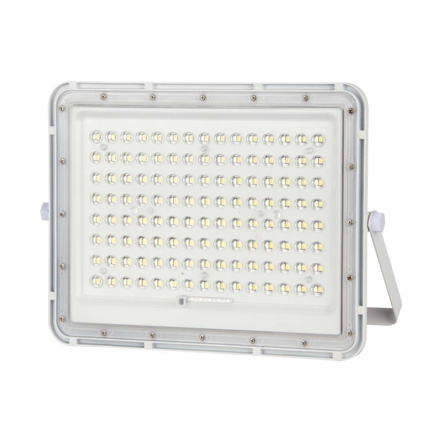 LED Holofote solar exterior LED/20W/3,2V 6400K branco IP65 + controlo remoto