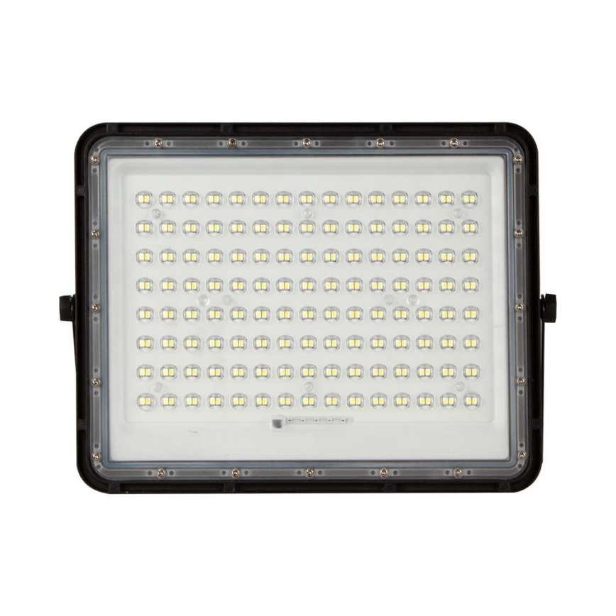 LED Holofote solar exterior LED/20W/3,2V 6400K preto IP65 + controlo remoto