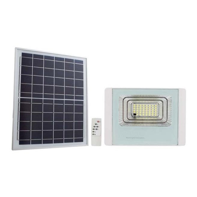 LED Holofote solar exterior LED/20W/3,2V IP65 4000K + controlo remoto
