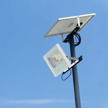 LED Holofote solar exterior LED/20W/3,2V IP65 4000K + controlo remoto