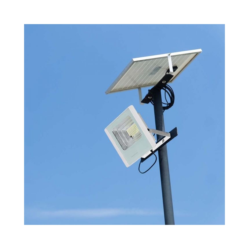 LED Holofote solar exterior LED/20W/3,2V IP65 4000K + controlo remoto
