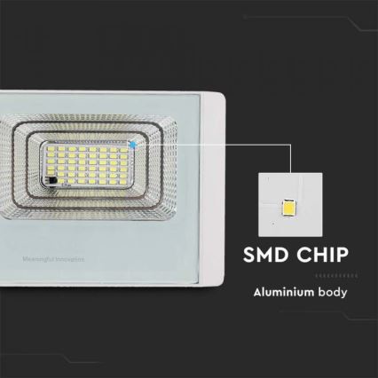 LED Holofote solar exterior LED/20W/3,2V IP65 4000K + controlo remoto