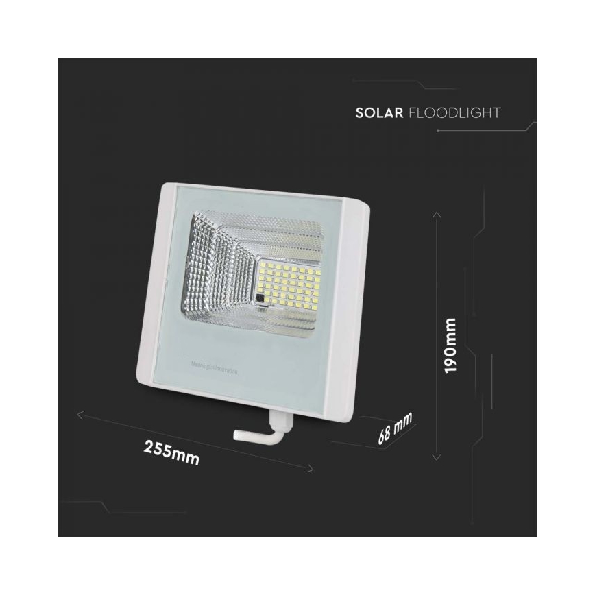 LED Holofote solar exterior LED/20W/3,2V IP65 4000K + controlo remoto