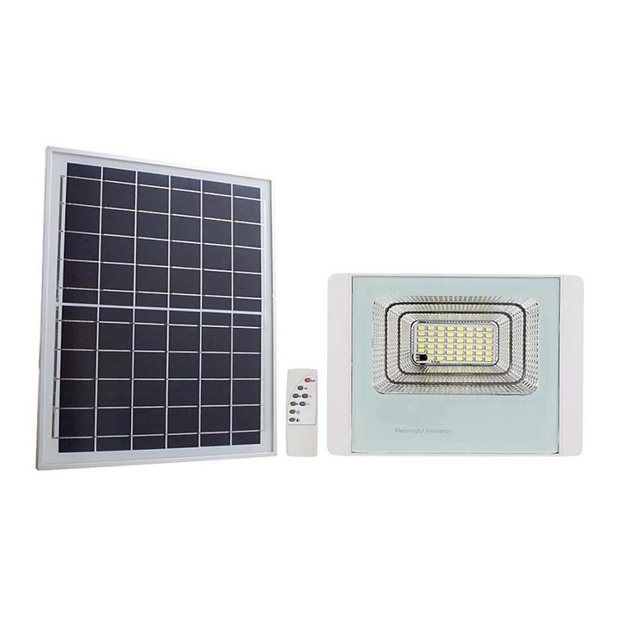 LED Holofote solar exterior LED/20W/3,2V IP65 6400K + controlo remoto