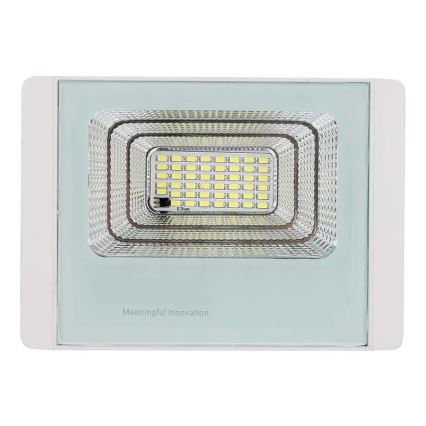 LED Holofote solar exterior LED/20W/3,2V IP65 6400K + controlo remoto