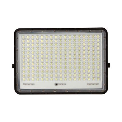LED Holofote solar exterior LED/30W/3,2V 4000K preto IP65 + controlo remoto