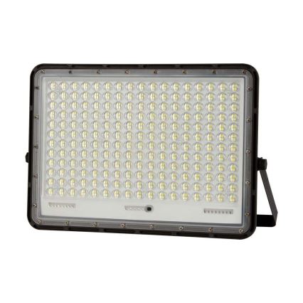 LED Holofote solar exterior LED/30W/3,2V 4000K preto IP65 + controlo remoto
