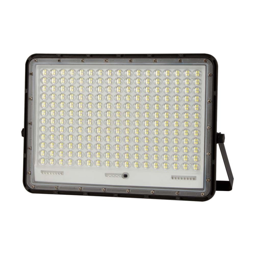 LED Holofote solar exterior LED/30W/3,2V 4000K preto IP65 + controlo remoto