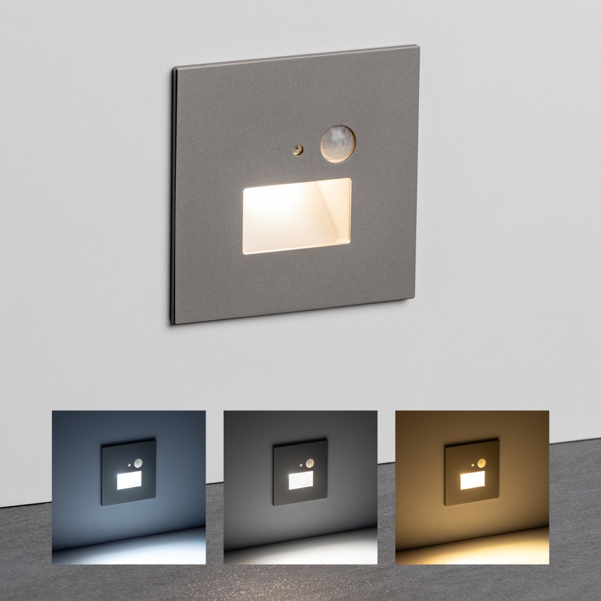 LED Iluminação de escada com um sensor de movimento LED/1,5W/230V 3000K/4000K/6500K