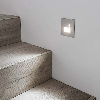 LED Iluminação de escada com um sensor de movimento LED/1,5W/230V 3000K/4000K/6500K