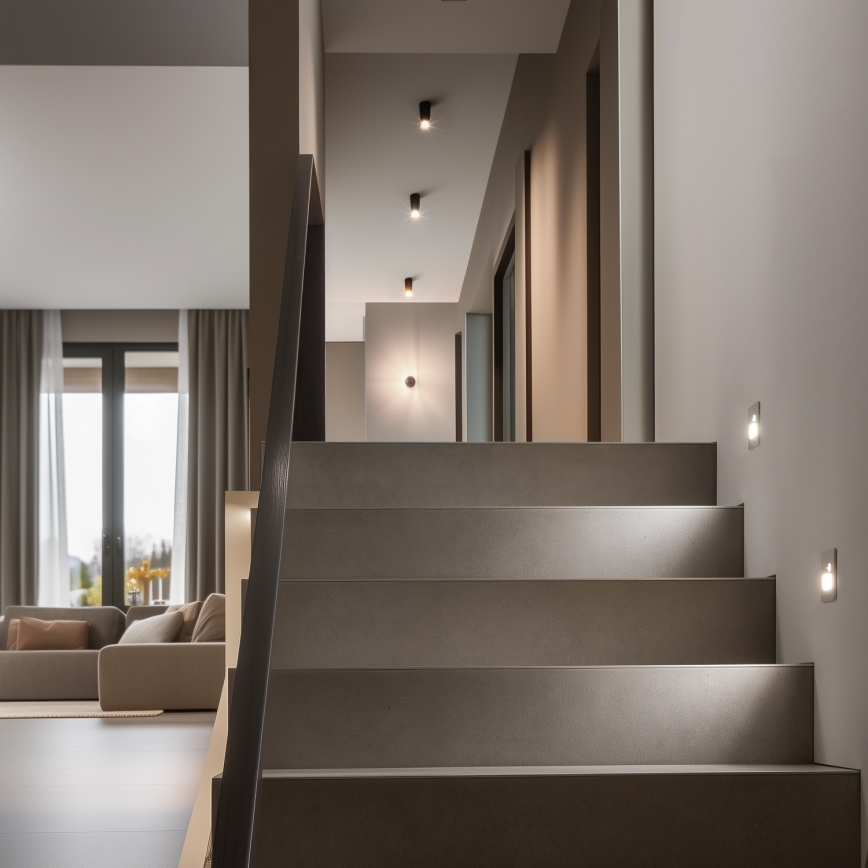 LED Iluminação de escada com um sensor de movimento LED/1,5W/230V 3000K/4000K/6500K