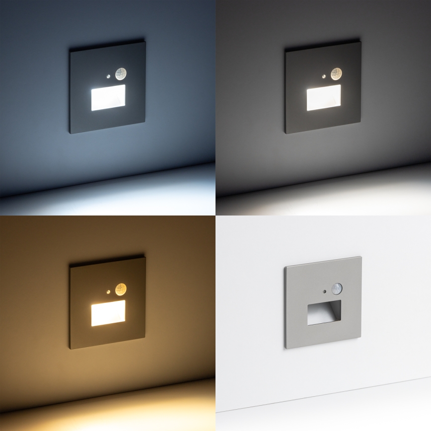 LED Iluminação de escada com um sensor de movimento LED/1,5W/230V 3000K/4000K/6500K