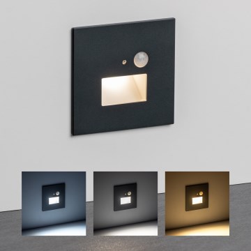 LED Iluminação de escada com um sensor de movimento LED/1,5W/230V 3000K/4000K/6500K