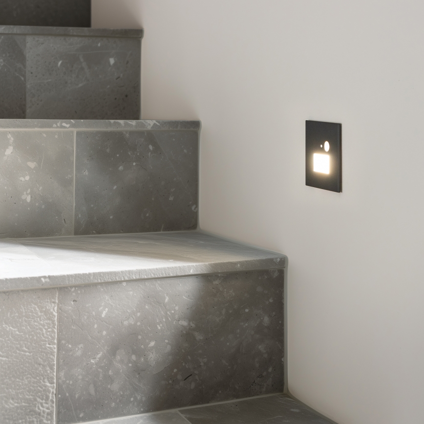 LED Iluminação de escada com um sensor de movimento LED/1,5W/230V 3000K/4000K/6500K