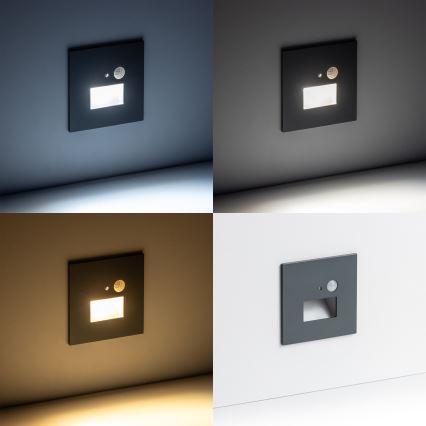 LED Iluminação de escada com um sensor de movimento LED/1,5W/230V 3000K/4000K/6500K