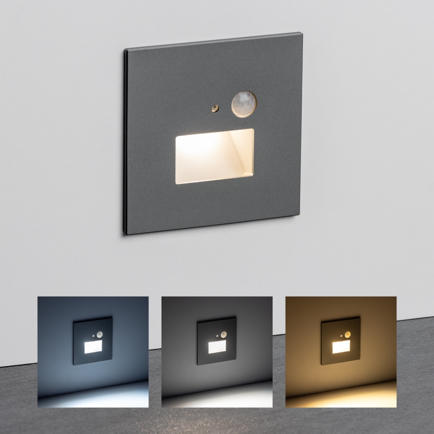 LED Iluminação de escada com um sensor de movimento LED/1,5W/230V 3000K/4000K/6500K