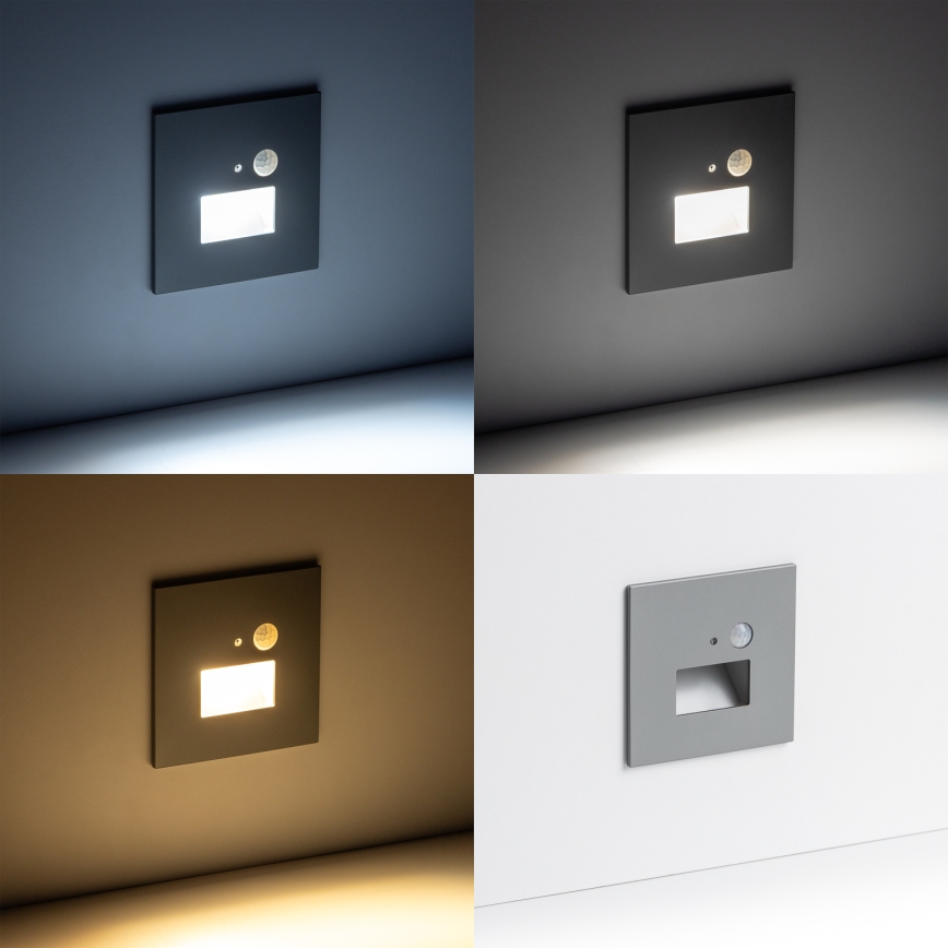 LED Iluminação de escada com um sensor de movimento LED/1,5W/230V 3000K/4000K/6500K
