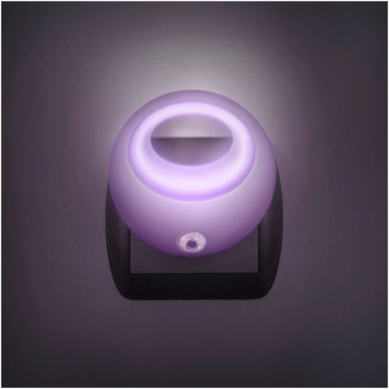 LED Iluminação de orientação para tomada com sensor LED/1W/230V rosa