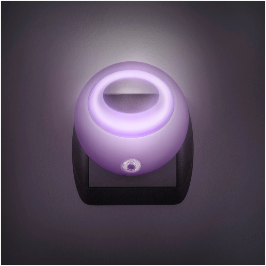 LED Iluminação de orientação para tomada com sensor LED/1W/230V rosa