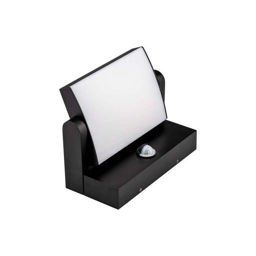 LED Iluminação de parede exterior com sensor LED/17W/230V 3000K IP65 preto