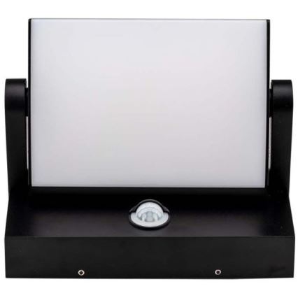 LED Iluminação de parede exterior com sensor LED/17W/230V 3000K IP65 preto
