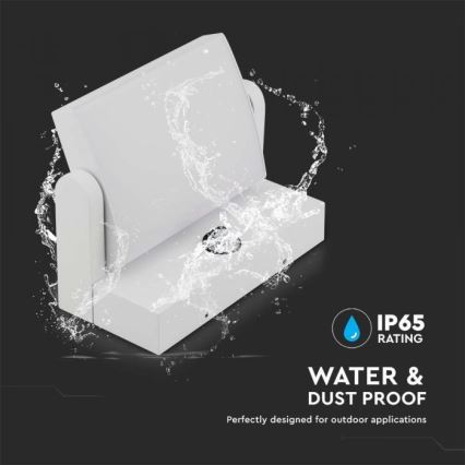 LED Iluminação de parede exterior com sensor LED/17W/230V 4000K IP65 branco