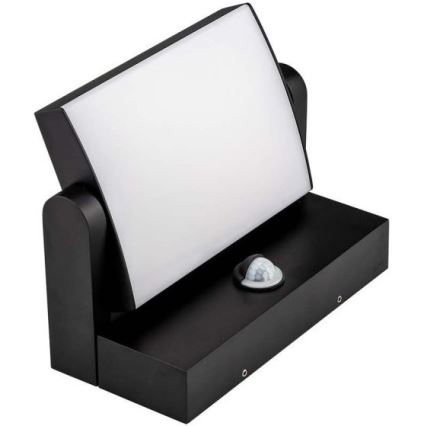 LED Iluminação de parede exterior com sensor LED/17W/230V 4000K IP65 preto