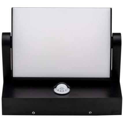 LED Iluminação de parede exterior com sensor LED/17W/230V 4000K IP65 preto