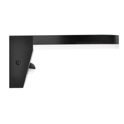 LED Iluminação de parede exterior com sensor TESA LED/10W/230V IP54 preto