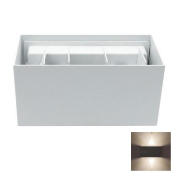 LED Iluminação de parede exterior LED/12W/230V IP54 branco