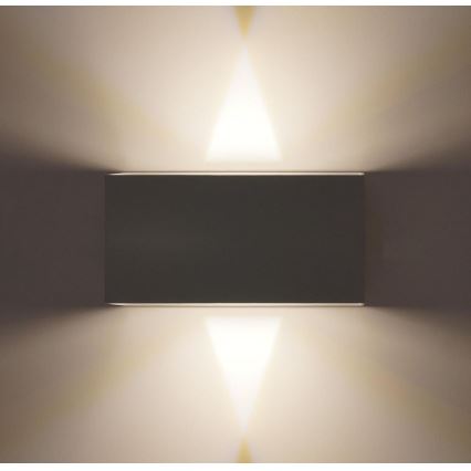 LED Iluminação de parede exterior LED/12W/230V IP54 branco