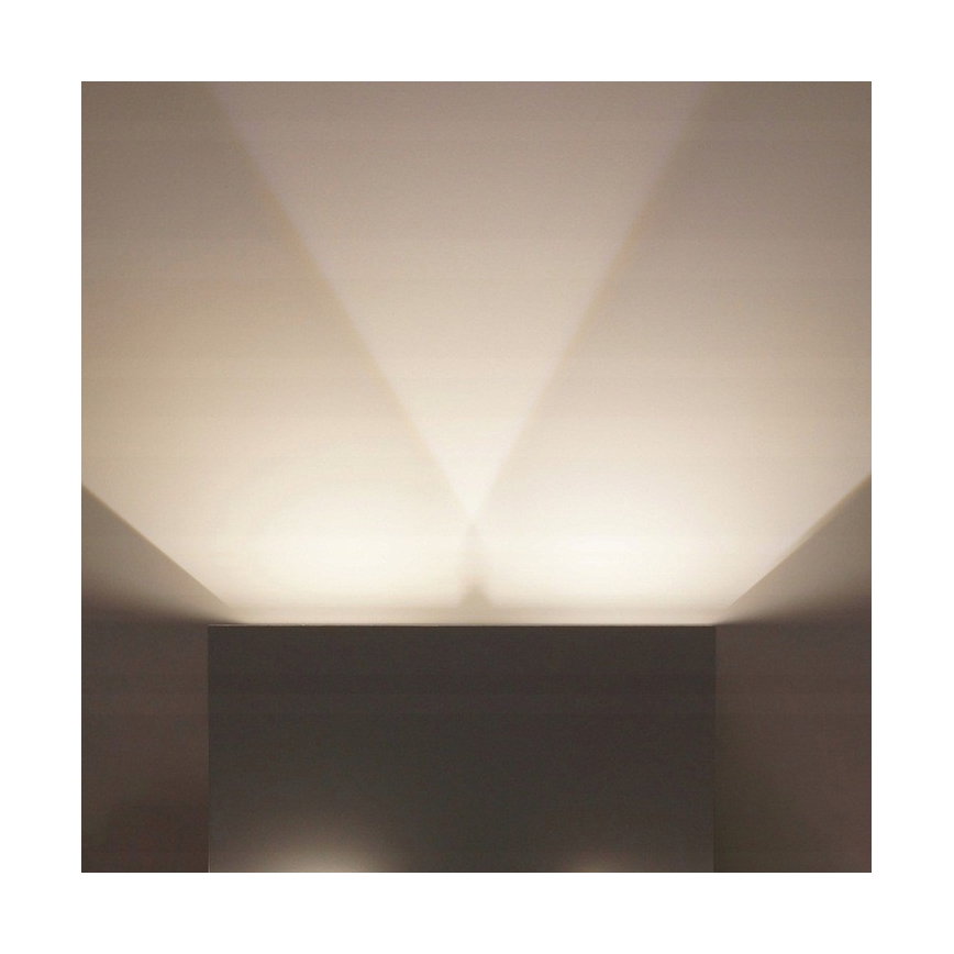LED Iluminação de parede exterior LED/12W/230V IP54 branco