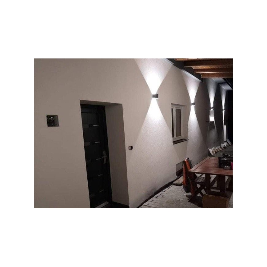 LED Iluminação de parede exterior LED/12W/230V IP54 branco