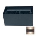 LED Iluminação de parede exterior LED/12W/230V IP54 preto