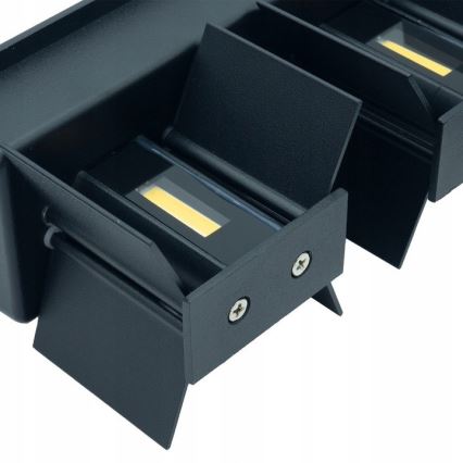 LED Iluminação de parede exterior LED/12W/230V IP54 preto