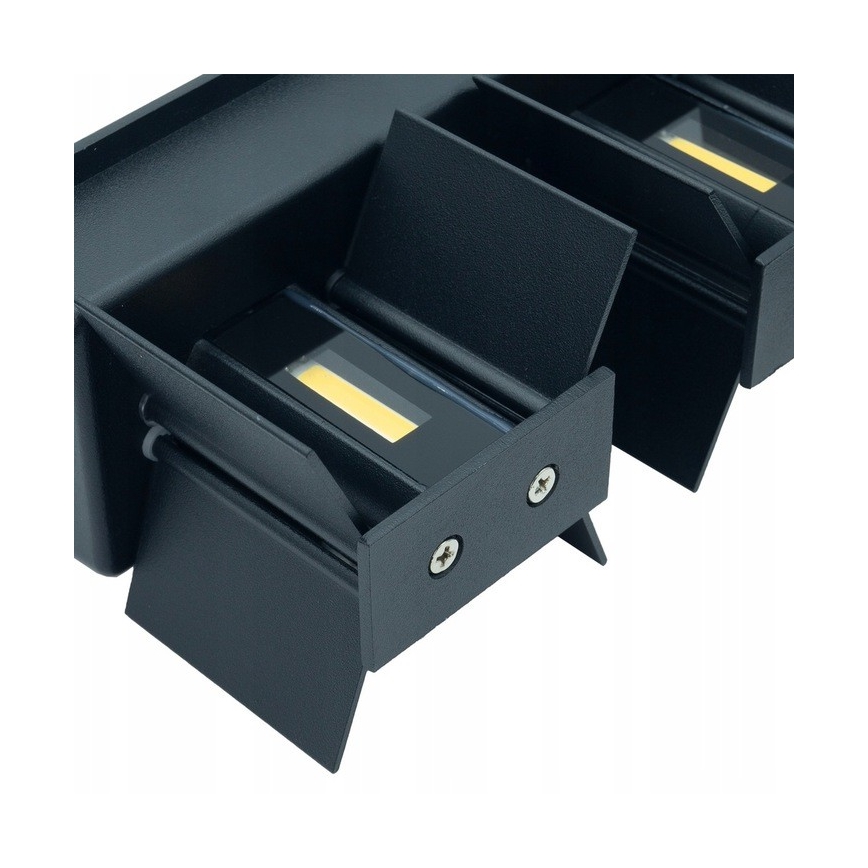 LED Iluminação de parede exterior LED/12W/230V IP54 preto