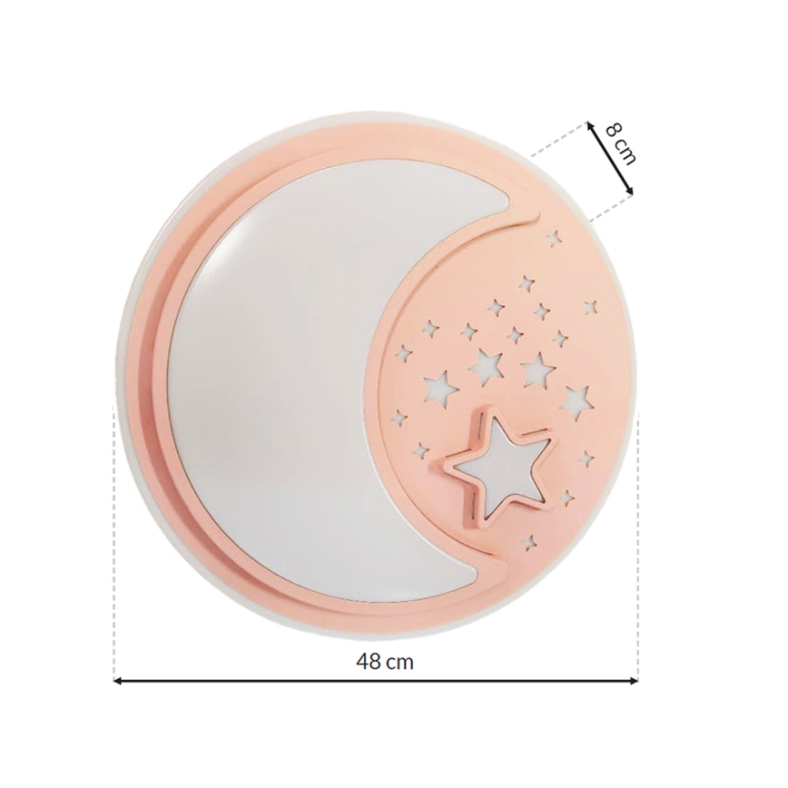 LED Iluminação de teto para criança com regulação NOTTE LED/40W/230V + controlo remoto