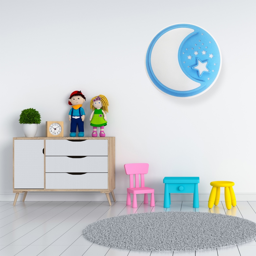 LED Iluminação de teto para criança com regulação NOTTE LED/40W/230V + controlo remoto