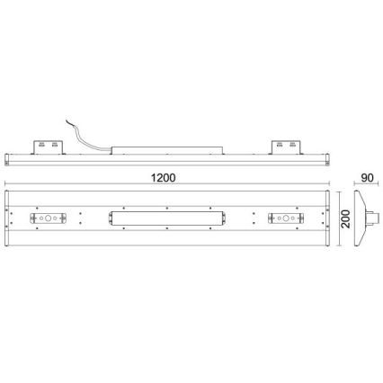 LED Iluminação fluorescente High Bay LED/120W/230V 5000K 120 cm