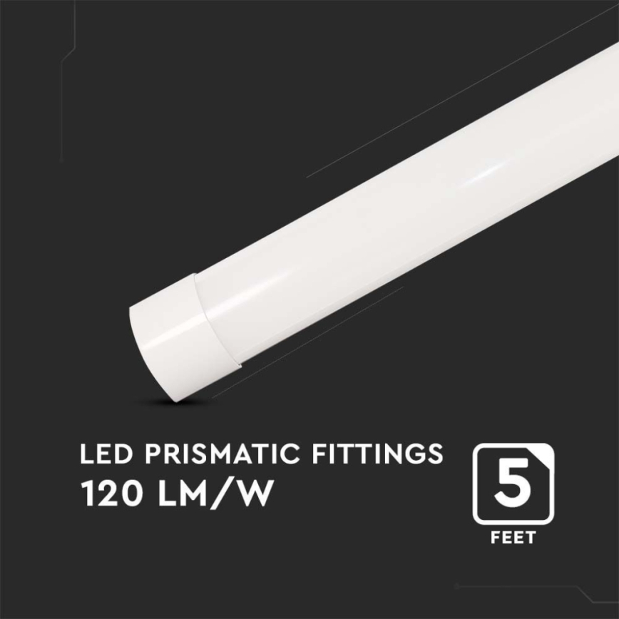 LED Iluminação fluorescente LED/50W/230V 6500K 150 cm branco