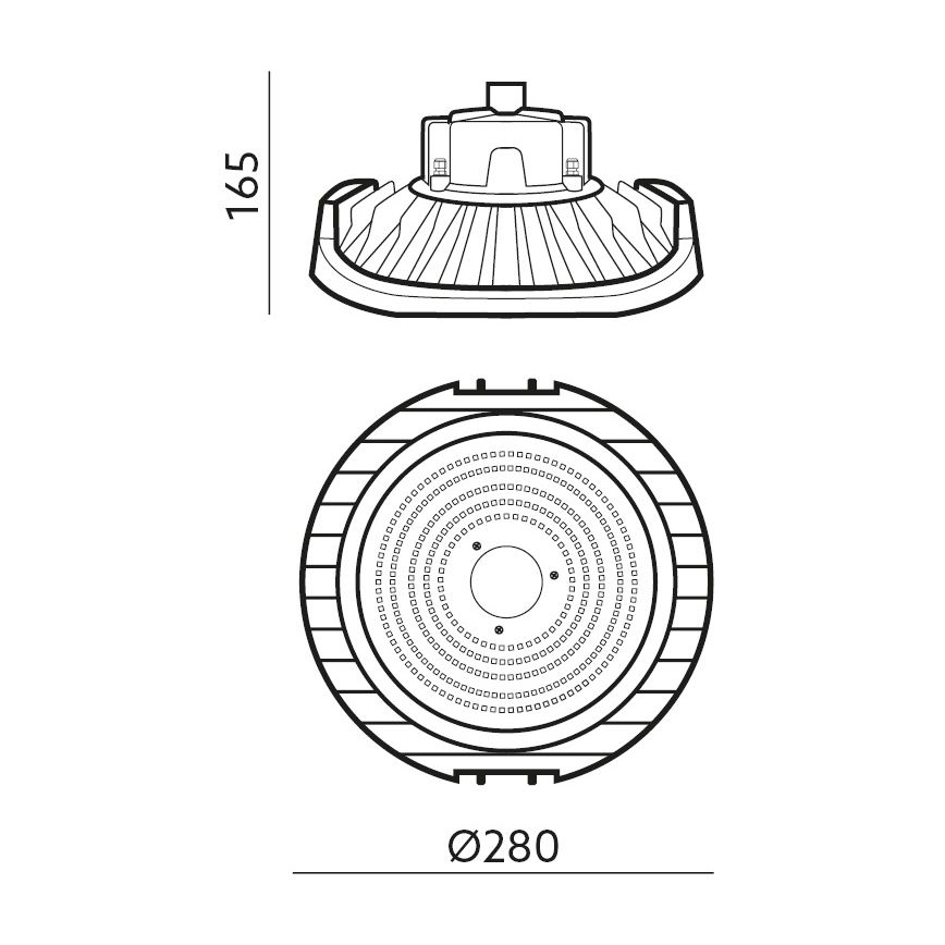 LED Regulação technical heavy-duty iluminação NINA HIGHBAY LED/110W/230V 4000K IP65