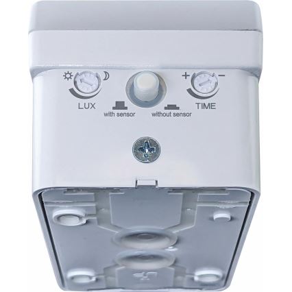 LED Lâmpada de parede exterior dimmável com sensor de movimento e crepuscular LED/12/15/20W/230V IP65 branca