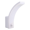 LED Lâmpada de parede exterior dimmável com sensor de movimento e crepuscular LED/12/15/20W/230V IP65 branca