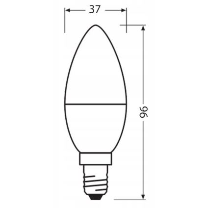 LED Lâmpada fabricada em plástico reciclado B40 E14/4,9W/230V 4000K - Ledvance