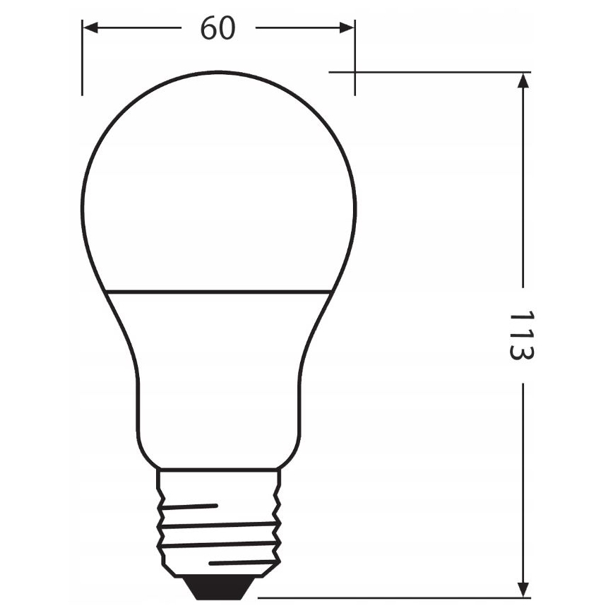 LED Lâmpada fabricada em plástico reciclado E27/10W/230V 2700K - Ledvance