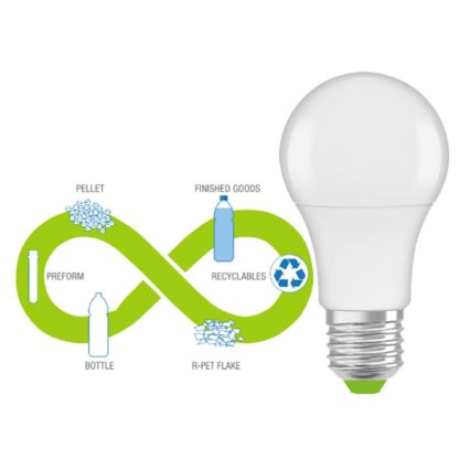 LED Lâmpada fabricada em plástico reciclado E27/13W/230V 4000K - Ledvance