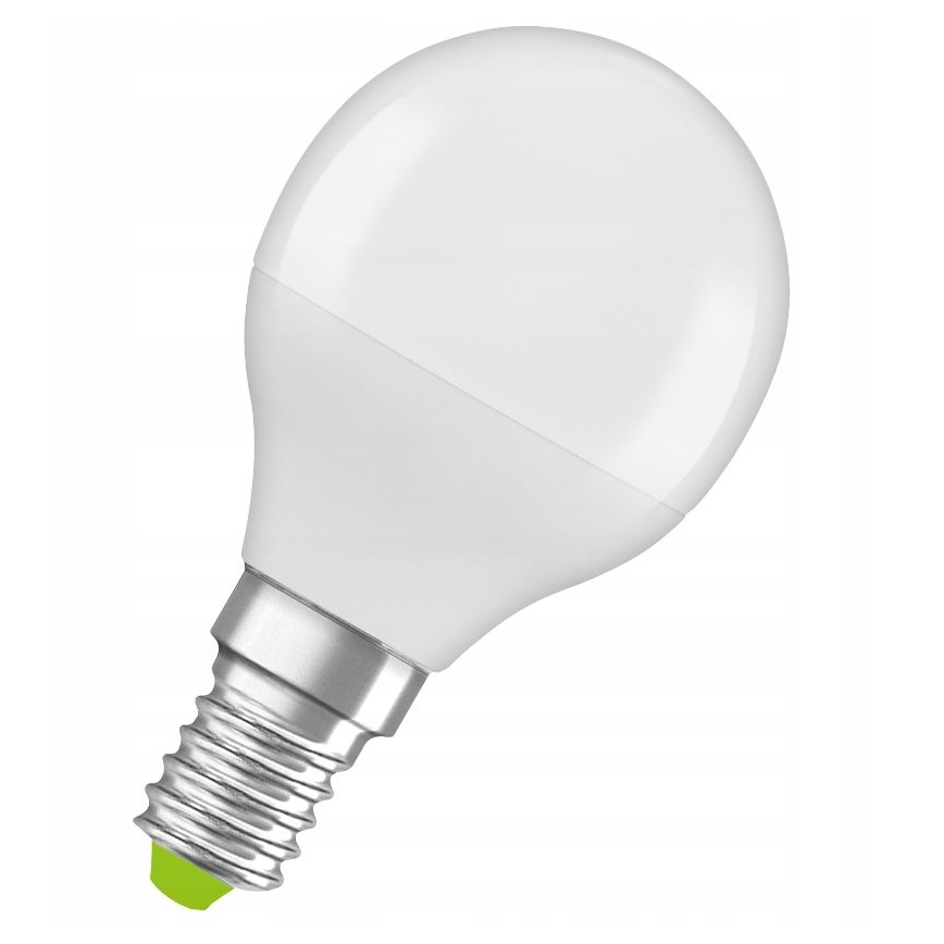 LED Lâmpada fabricada em plástico reciclado P45 E14/4,9W/230V 2700K - Ledvance
